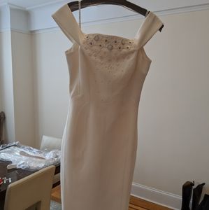 Brand New Karen Mullen white cocktail dress
